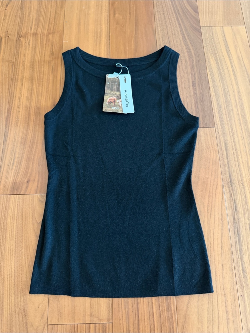 Aventura Women’s Black Ribbed Sleeveless Tank